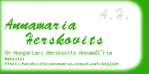 annamaria herskovits business card